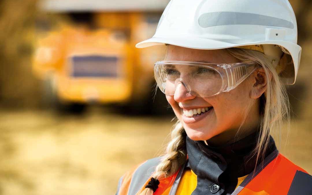 Female young miner Australian mining