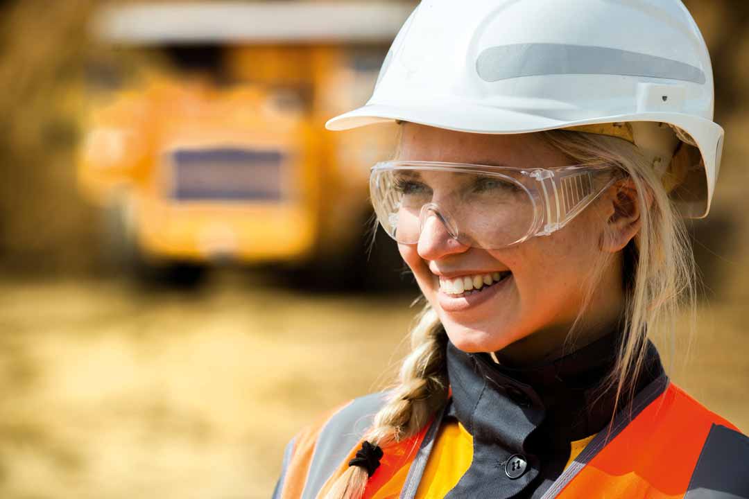 Female young miner Australian mining
