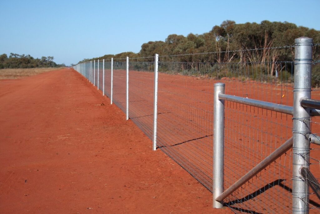 Exclusion fencing on rural property