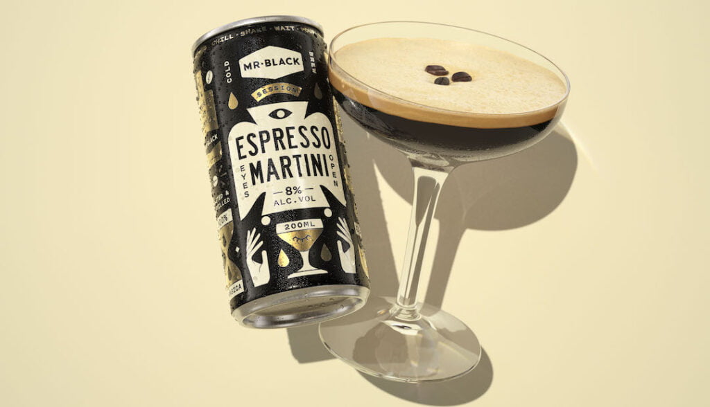 New espresso martini cans from Mr Black Spirits