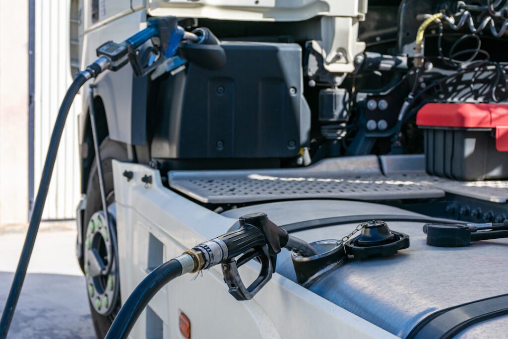 refueling AdBlue in electric trucks